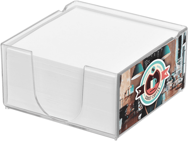 Acrylo Memo Block with Paper Refill - Medium