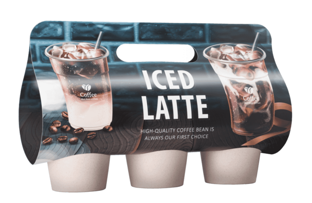 Drinks Carrier - 350gsm Card - Three Pockets