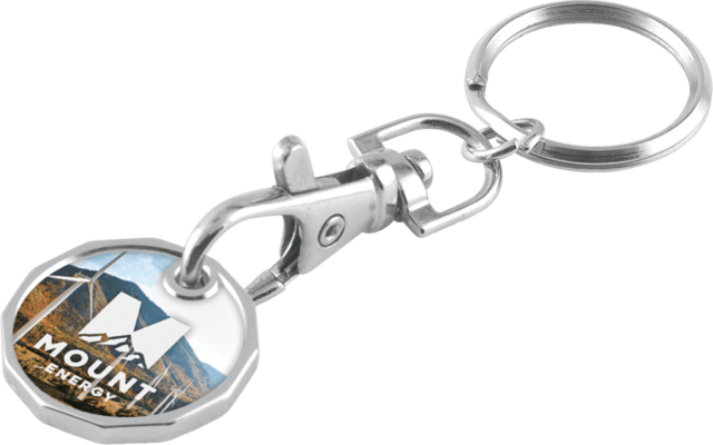 Trolley Coin Keyring – Double Sided