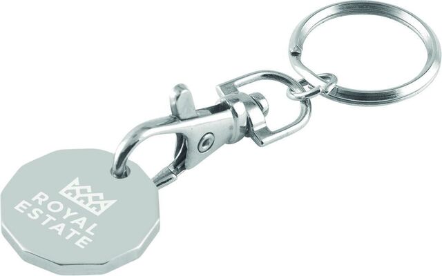 Trolley Coin Keyring