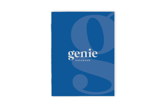 Genie Notebook - A4 - Saddle Stitched with Squared Corners & Pen Loop